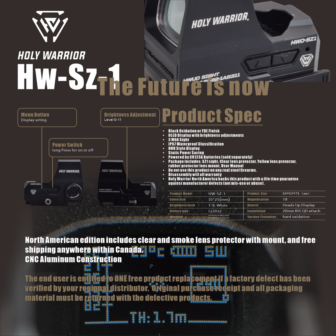 Holywarrior Sz-1 Hud Sight – Holywarrior North America Ltd.